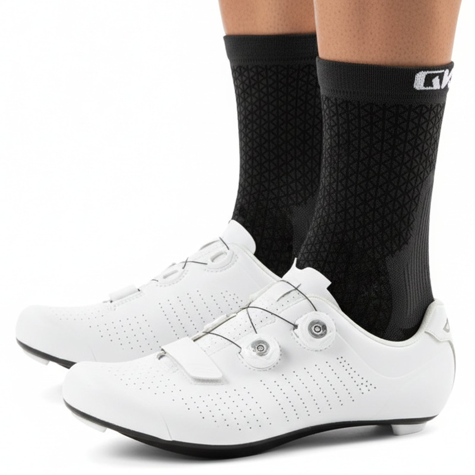 GKRQ Gravel Series Textured Cycling Socks - Olive
