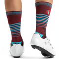 GSTDI Elite Speed Line Cycling Socks in Deep Wine