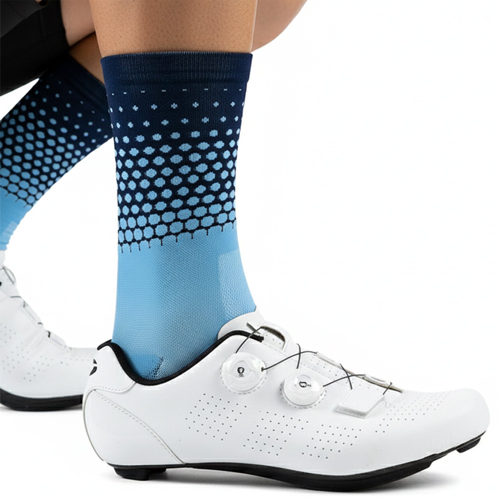GKRQ Honeycomb Gradient Cycling Socks
