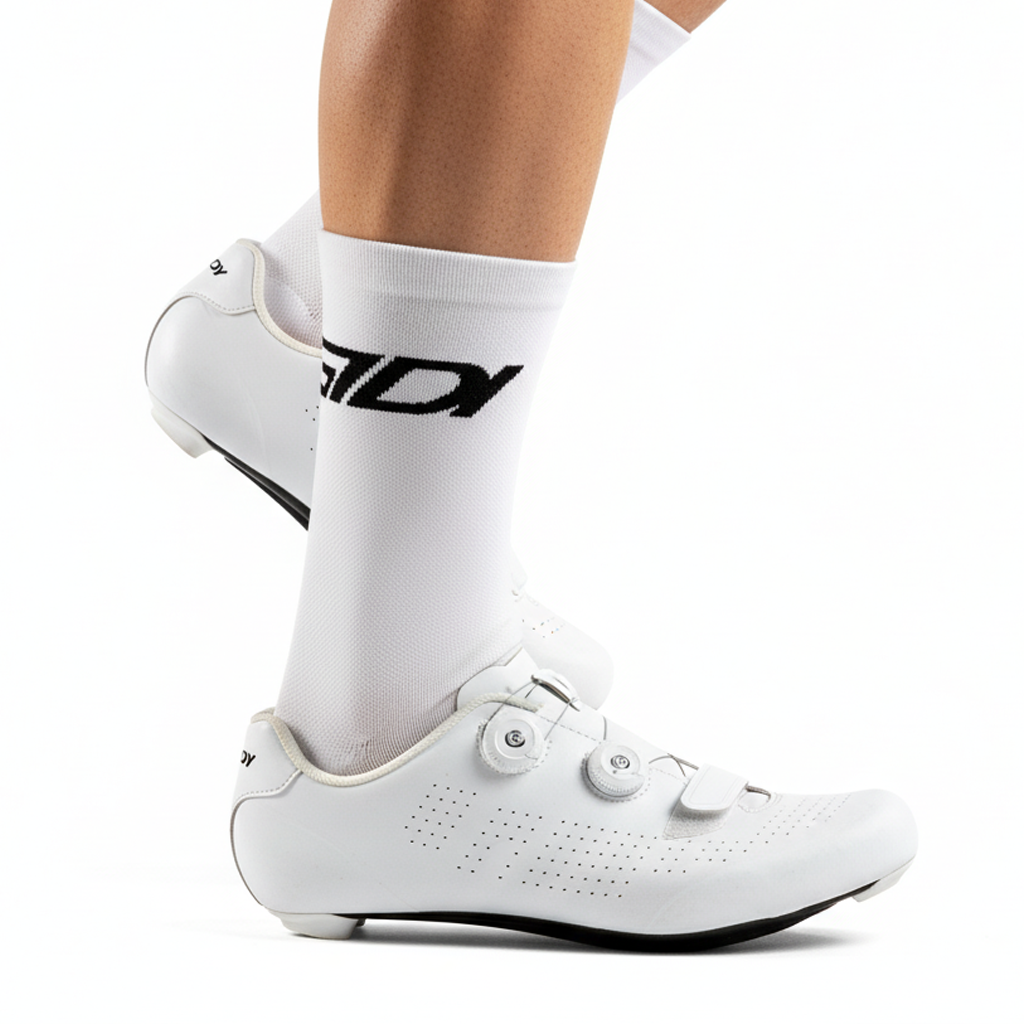 GSTDI Signature Pro Cycling Socks - Classic White