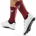 GSTDI Signature Tricolore Cycling Socks - Burgundy Edition
