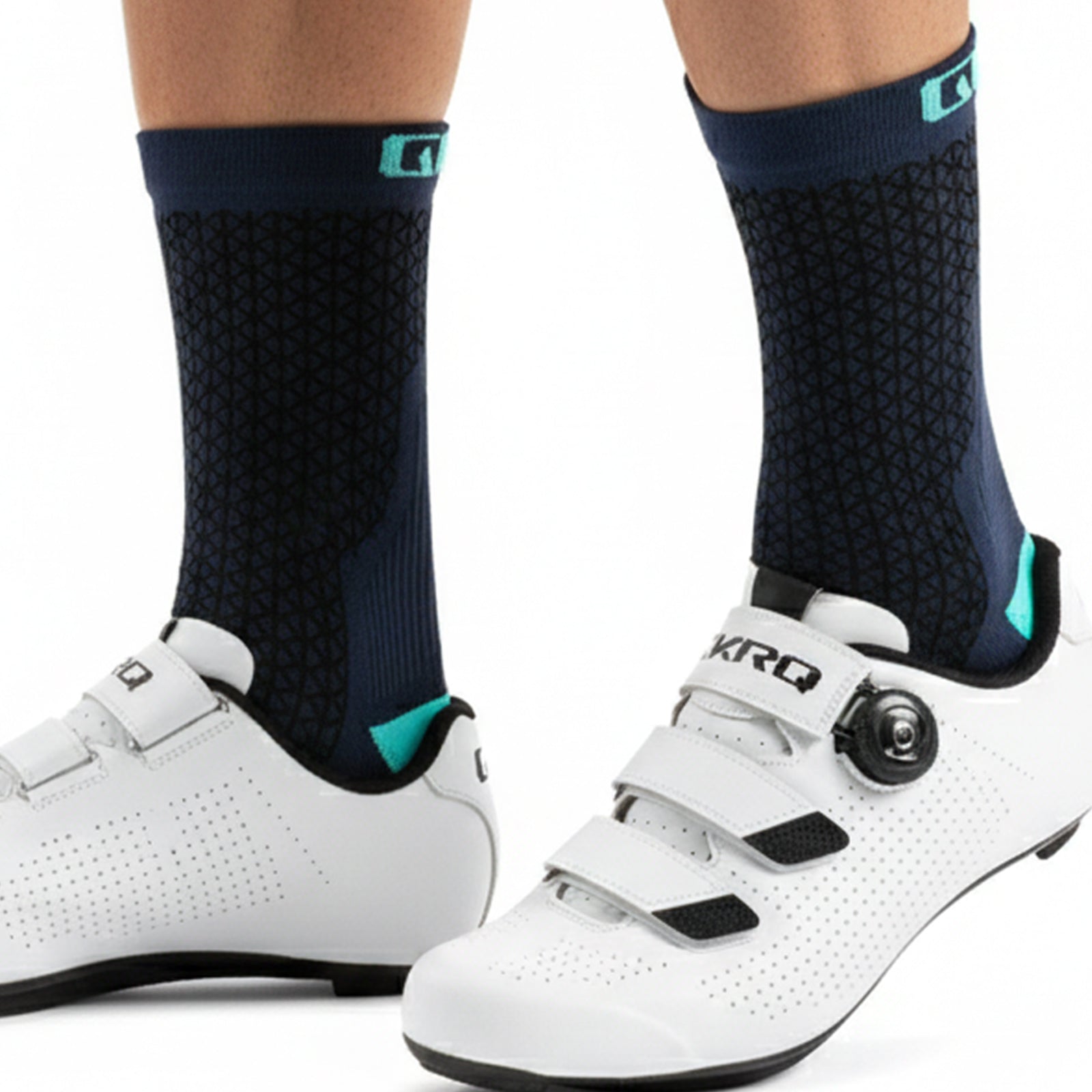 GKRQ Gravel Series Textured Cycling Socks - Olive