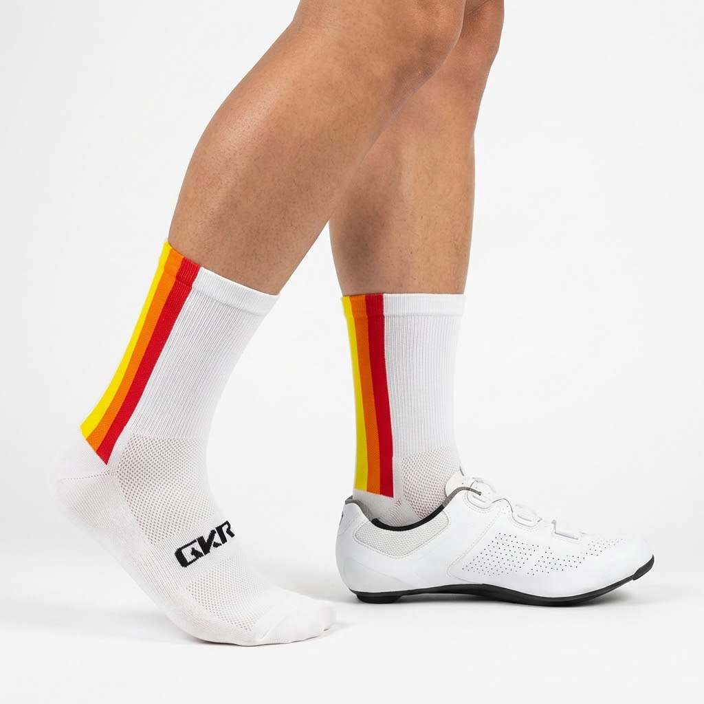 GKRQ Vertical Stripe Cycling Socks