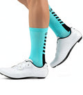 GKRQ Cyan Speed Stripe Pro Cycling Socks