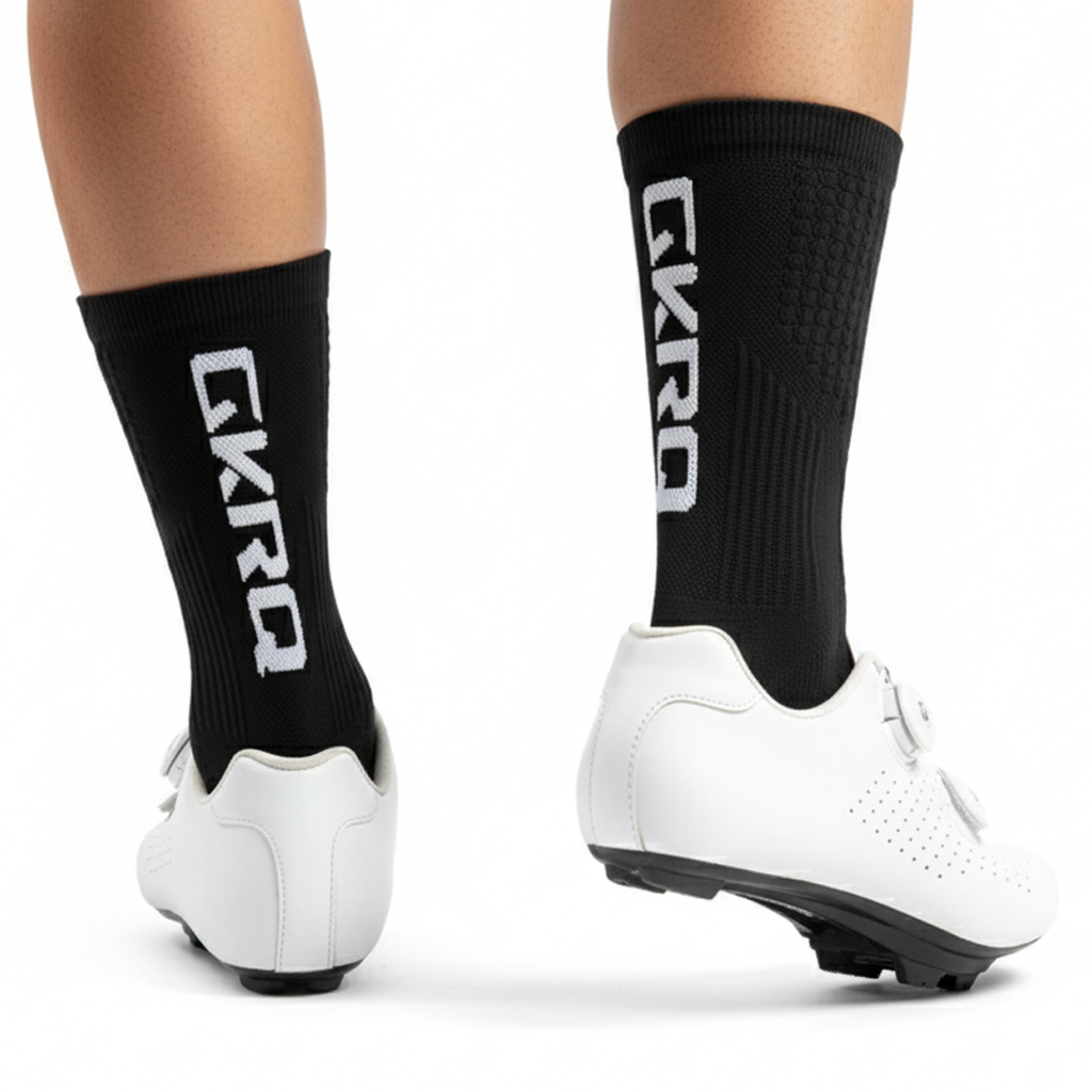 GKRQ Bold Logo Pro Cycling Socks - Racing Red