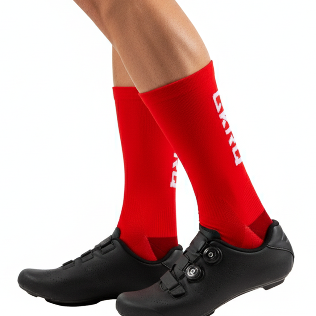 GKRQ Two-Tone Olive Cycling Socks